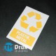 Etykieta na pojemnik do segregacji odpadow - PLASTIC - METAL