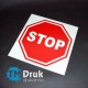 Znak informacyjny "STOP" (30 x 30 cm)