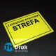Znak informacyjny "Strefa zagrożenia wybuchem"