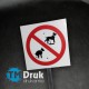 Tabliczka "Zakaz wyprowadzania psów"
