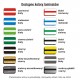 Dostępne kolory laminatów do realizacji identyfikatorów