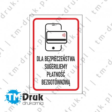 Naklejka Płatność bezgotówkowa